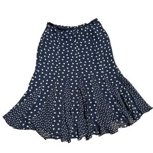 Charter Club 100%Silk Polka Dot Skirt Sz 8